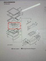 GE Refrigerator Deli Crisper Drawer WR32X26198 WR32X10338 - £26.04 GBP