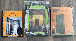 New Old Stock - Lot Of 3  Halloween Wall Decorations Black Spider Witch Big Lots - £9.96 GBP