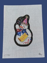 Festive Snowman Associated Talents HP Needlepoint Canvas CT 511 - £18.35 GBP