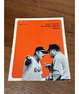 1971 World Champion Baltimore Orioles Baseball Program Chicago/Orioles S... - £26.30 GBP