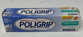 Super Poligrip Ultra Fresh Mint Flavor Denture Adhesive Cream 1.4 oz, Minty - £13.62 GBP