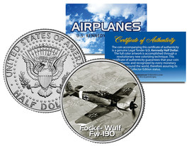 FOCKE-WULF FW-190 * Airplane Series * JFK Kennedy Half Dollar US Coin - $12.16