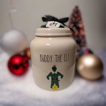 Rae Dunn Chubby BUDDY THE ELF Canister Christmas White w/ Lid Holiday Gi... - $46.51
