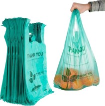 Eco Grocery Bags Disposable T Shirt Thank You Bag with Handles for Super... - £39.84 GBP