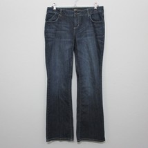 Mossimo Premium Denim Women&#39;s Jeans Bootcut Dark Wash Mid Rise Size 6 - £11.06 GBP