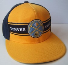 Denver Nuggets NBA Basketball Hat Dark Blue Yellow Snapback Baseball Cap - £18.42 GBP