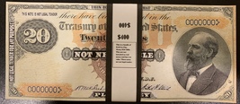 $400 In Play/Prop Money 1882 $20 Bills Benton 20 Pc. Bundle Gold Certificate  - $13.99