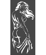 Lady Stencil 5x11 Inches Reusable &amp; Sturdy, Flexible Clear Plastic, Idea... - $19.92 CAD
