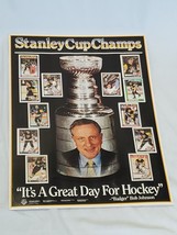 1991 Pittsburgh Penguins Stanley Cup Complete Topps Sticker Poster Bob J... - $19.79