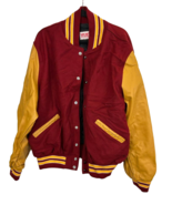 Sports Authority Herren Letterman Varsity Fronttasche Jacke, Rot/Gelb, Groß - $1,906.50 MXN