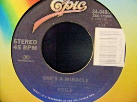 Exile-She&#39;s A Miracle / I&#39;ve Never Seen Anything-45rpm-1984-NM - £3.16 GBP