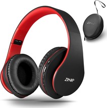 Zihnic Bluetooth Headphones Over-Ear, Foldable Wireless And Wired, Black... - £27.62 GBP