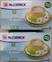 2X Mc Cormick Te 7 Azahares / 7 Blossoms Tea - 2 Cajas 25 Sobres c/u - Free Ship - $16.78