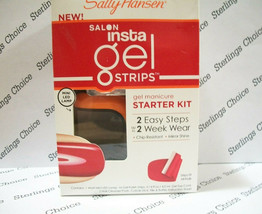 Sally Hansen Insta Gel Strips Gel manicure Starter Kit #40296 Red My Lips - $8.90