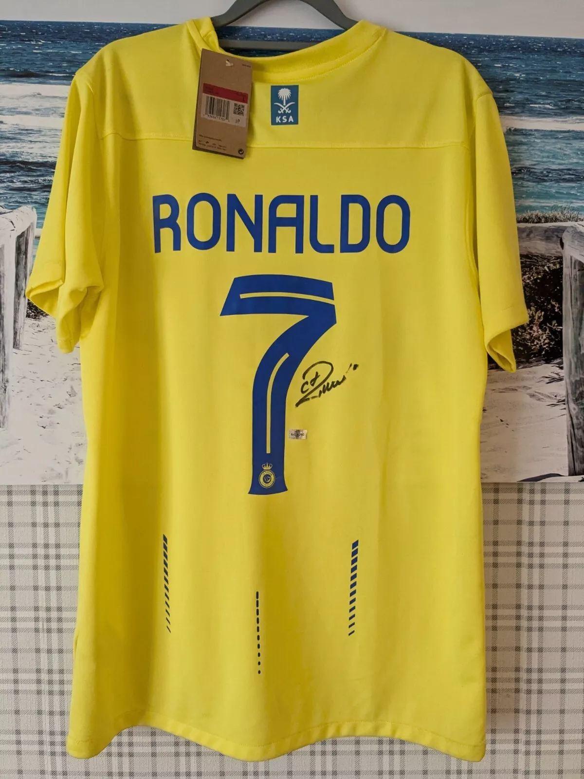  Cristiano Ronaldo Signed Soccer Jersey COA - $299.00