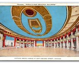 Trianon Ballroom Interior Chicago Illinois IL UNP Linen Postcard S18 - £2.10 GBP