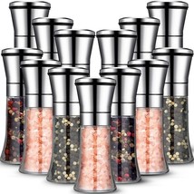 12 Pcs Salt and Pepper Grinder Set 3.5 oz Stainless Steel Manual Mills f... - $178.19