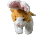 Ganz Soft Spots Orange &amp; White Kitten with Bunny Ears Small Plush 6 in N... - $7.65