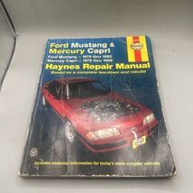 Haynes 36050 Repair Service Manual For 1979-93 Ford Mustang 79-86 Mercur... - $10.89 Haynes 36050 Repair Service Manual For 1979-93 Ford Mustang 79-86 Mercur... - $10.89