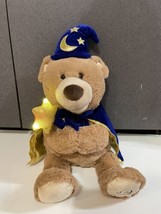 GUND Stuffed Plush Merlin Wizard hat Teddy Bear Animated Sounds Moves Lights up - £23.75 GBP