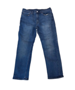 Men&#39;s Levis 514 Straight Denim Jeans 36x30 Blue Dark Wash Cotton Modern ... - $29.73 CAD