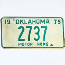 1975 United States Oklahoma Base Motor Home License Plate 2737 - $17.55 CAD