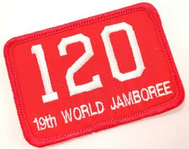 Vintage 19th World Jamboree Troop Number 120 Boy Scouts America Camp Patch - $8.52