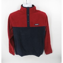 Lands&#39; End Men&#39;s Polar Fleece Navy Red Pullover Small New - £18.20 GBP