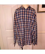 Lucky Brand Classic Fit Western Pearl Snap Flannel Shirt Men’s Size XL - $33.24 CAD