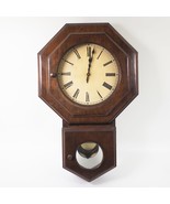 Vintage Wood Clock Case Frame w/ Quartz Movement Handmade - £56.21 GBP