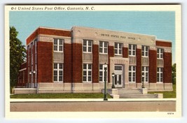 United States Post Office Gastonia North Carolina Vintage Linen NC Postcard - $11.70