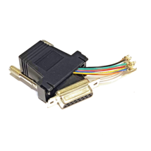 Adapter Connector D-Sub, 15 Pin Female To Modular, Female Jack, 8p8c (RJ45) - $11.56