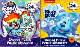 Blue`s Clues & you! and My Little Pony - 24 Shaped Jigsaw Puzzle (Set of 2) - $14.84