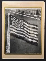 Living Flag Photograph WW1 Great Lakes Blue Jackets Naval Recruits 1917 ... - £783.13 GBP