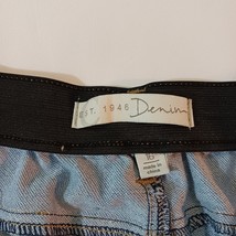 EST. 1946 Demin Women’s Front Zipper Pockets Cotton Blend Blue Denim Skirt Sz 16 image 4