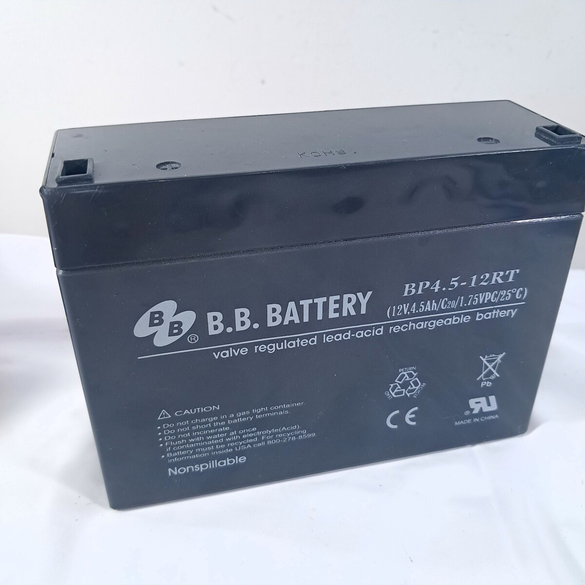 BB BP4.5-12RT 12V 4.5Ah RT Replacement Battery UNTESTED FOR PARTS REPAIR - $32.00