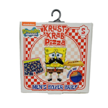 Spongebob Sqaurepants Krusty Krab Pizza Men&#39;s Boxer Briefs Size Small - £12.48 GBP