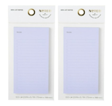 Noted by Post it Brand, Blue Lined Notes, 2.9 in. x 5.7 in, 1 Pad 100She... - £10.80 GBP