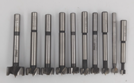 10 Piece Precision Shear Flat Forstner Drill Bit Assorted Lot - £30.29 GBP