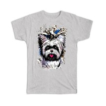 Yorkshire Collage : Gift T-Shirt Urban Artistic Art Patchwork Pencil Sketch Dog  - £14.42 GBP