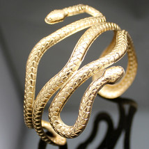 Gold Spiral Curve Bangel Bracelet For Women Arm Cuff Bangle Wrap Upper Band Arml - £11.79 GBP