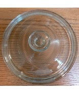 Original Pyrex G-5-C Scalloped Domed 7 5/8 Inch Round Clear Glass Lid Nice! - $9.79