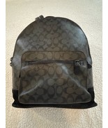 Coach West Backpack Signature Canvas Charcoal Black Men&#39;s Full Size F36137 - €149,81 EUR