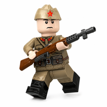 WWII Soviet Tan Uniform Infantry with SVT 40 Rifle 1pc Minifigure - $3.99