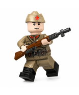 WWII Soviet Tan Uniform Infantry with SVT 40 Rifle 1pc Minifigure - $3.99