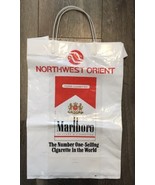 Vtg Northwest Orient Airlines Plastic Bag Marlboro Cigarette Camus Cogna... - £19.92 GBP