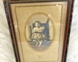 Vintage Photo in Wood Picture Frame 11"x7.5" in Great Condition - $24.00