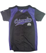 Stitches Colorado Rockies MLB Embroidered Jersey YOUTH LARGE (33&quot;) - £18.82 GBP