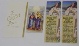 Vintage lot religious prayer death cards bookmarks twenty third Psalm - $5.00