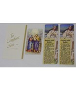 Vintage lot religious Holy prayer death cards bookmarks twenty third Psalm - $95.18 MXN